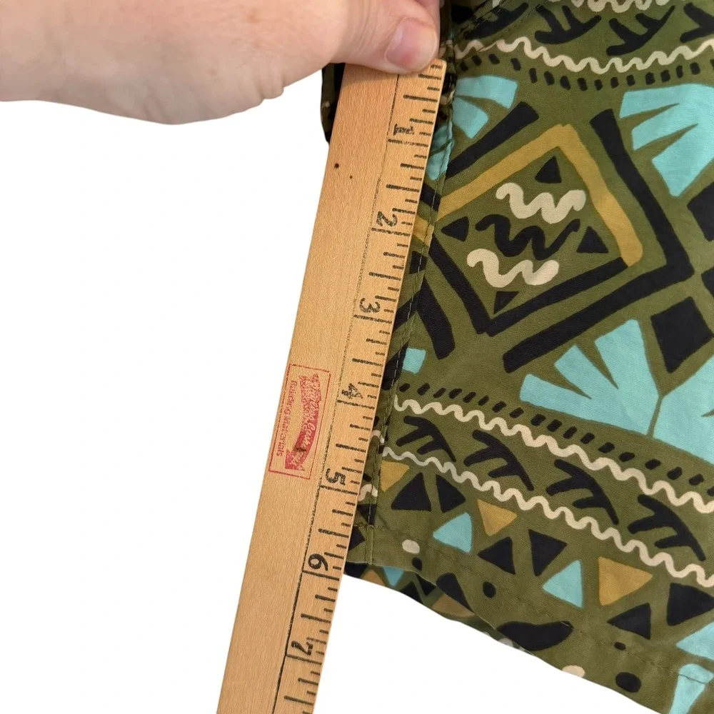 Patagonia Baggies Swim Shorts Mens Medium Mushy Peaks Agave Green Tiki 58034